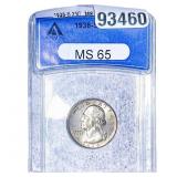 1938-S Washington Silver Quarter ANACS MS65