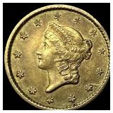 1853 Gold $1 Type 1 CLOSELY UNCIRCULATED