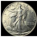 1944-S Silver Walking Liberty Half Dollar UNCIRCUL