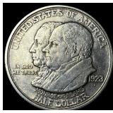 1923-S Silver Monroe Doctrine Centennial Half Doll