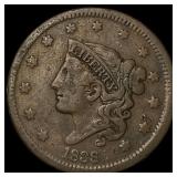 1839 Braided Hair Large Cent LIGHTLY CIRCULATED