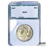 1947 Walking Liberty Half Dollar PCI MS66