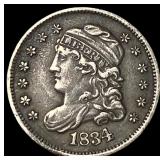 1834 Capped Bust Silver 5 Cents NEARLY UNCIRCULATE