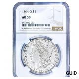 1894-O Morgan Silver Dollar NGC AU50
