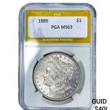 1889 Morgan Silver Dollar PGA MS63