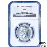1964 Kennedy Half Dollar NGC PF66