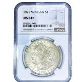 1921 Morgan Silver Dollar NGC MS64+