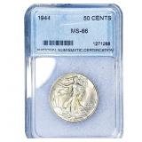 1944 Walking Liberty Half Dollar NNC MS66