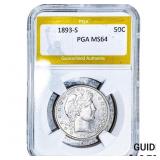 1893-S Barber Half Dollar PGA MS64