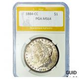 1884-CC Morgan Silver Dollar PGA MS64