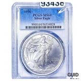 1996 Silver Eagle PCGS MS64