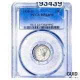 1938-D Mercury Silver Dime PCGS MS64 FB