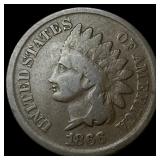 1866 Indian Head Cent NICELY CIRCULATED