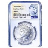 2023 Silver Peace Dollar NGC MS70
