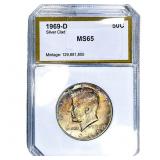 1969-D Kennedy Half Dollar PCI MS65