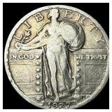 1927-S Silver Standing Liberty Quarter LIGHTLY CIR