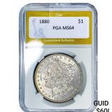 1880 Morgan Silver Dollar PGA MS64