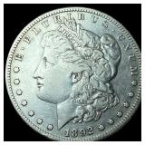 1892-S Silver Morgan Dollar ABOUT  UNCIRCULATED