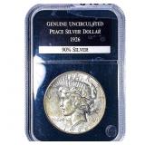 1926 Silver Peace Dollar  GENUNC
