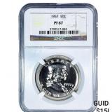 1857 Franklin Half Dollar NGC PF67