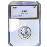 1954 Washington Silver Quarter PCI PR68