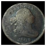 1804 Copper Half Cent NICELY CIRCULATED