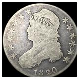 1820 Capped Bust Half Dollar NICELY CIRCULATED
