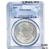 1899 Morgan Silver Dollar PCGS MS62