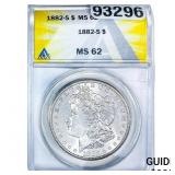 1882-S Morgan Silver Dollar ANACS MS62