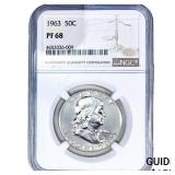 1963 Franklin Half Dollar NGC PF68