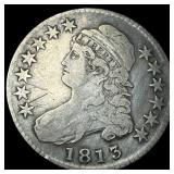 1813 Capped Bust Half Dollar LIGHTLY CIRCULATED