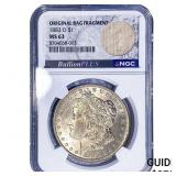 1883-O Morgan Silver Dollar NGC MS63