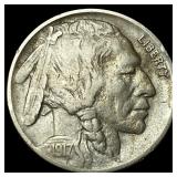 1917-D Buffalo Nickel CLOSELY UNCIRCULATED