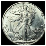 1942-D Silver Half Dollar Walking Liberty CHOICE B
