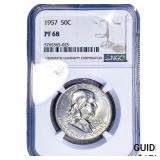 1957 Franklin Half Dollar NGC PF68