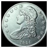 1834 Capped Bust Half Dollar CLOSELY UNCIRCULATED