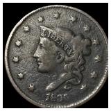1827 Coronet Head Large Cent NICELY CIRCULATED
