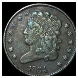1834 Classic Head Half Cent LIGHTLY CIRCULATED