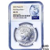 2023 Silver Peace Dollar NGC MS70