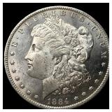 1884-O Silver Morgan Dollar GEM BU