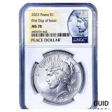 2023-P Silver Peace Dollar NGC MS70
