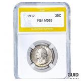 1932 Washington Silver Quarter PGA MS65