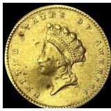 1855 Gold $1 Indian Princess Head Type 2 HIGH GRAD
