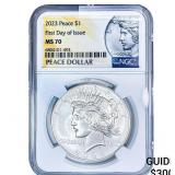 2023 Silver Peace Dollar NGC MS70