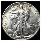 1945-D Silver Half Dollar (Walking Liberty) CHOICE