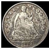 1858 Seated Liberty Half Dime NEARLY UNCIRCULATED