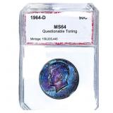 1964-D Kennedy Half Dollar PCI MS64