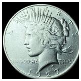 1927-S Silver Peace Dollar NEARLY UNCIRCULATED