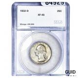 1932-D Washington Silver Quarter SEGS XF45
