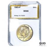 1983-P Kennedy Half Dollar PCI MS66